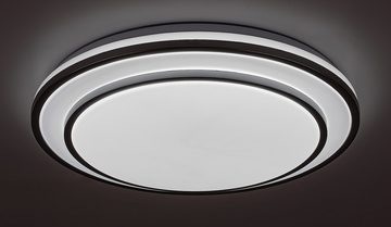 Rabalux LED Deckenleuchte "Lupita" Metall, silber, rund, 40W, 2700lm, ø490mm, dimmbar mit Leuchtmittel Dimmart: mit Fernbedienung mit Memoryfunktion