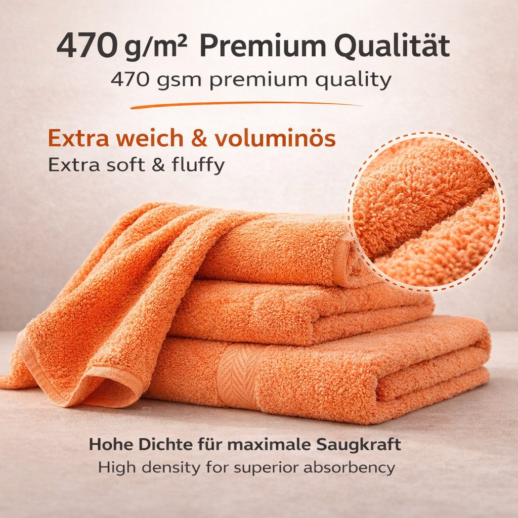 Betz Handtücher 10-teiliges Handtuch Set Premium, 100% Baumwolle (10-St), 4 Handtücher 50x100 cm, 2 Duschtücher 70x140 cm, 2 Gästetücher 30x50 – Bild 3 von 5