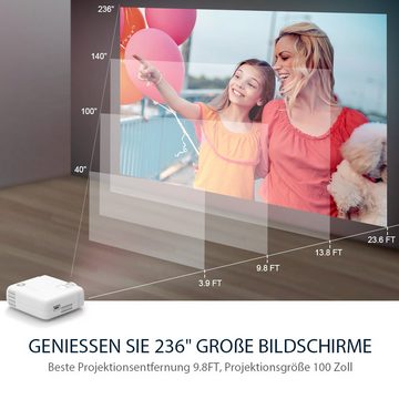 VANKYO Leisure 430 Mini-Beamer (4500 lm, 4000: 1, 1280 x 720 px, FULL HD kompatibel mit PS4 / TV-Stick/ Smartphone Gaming und Filmen Projektor für draußen/ Heimkino)