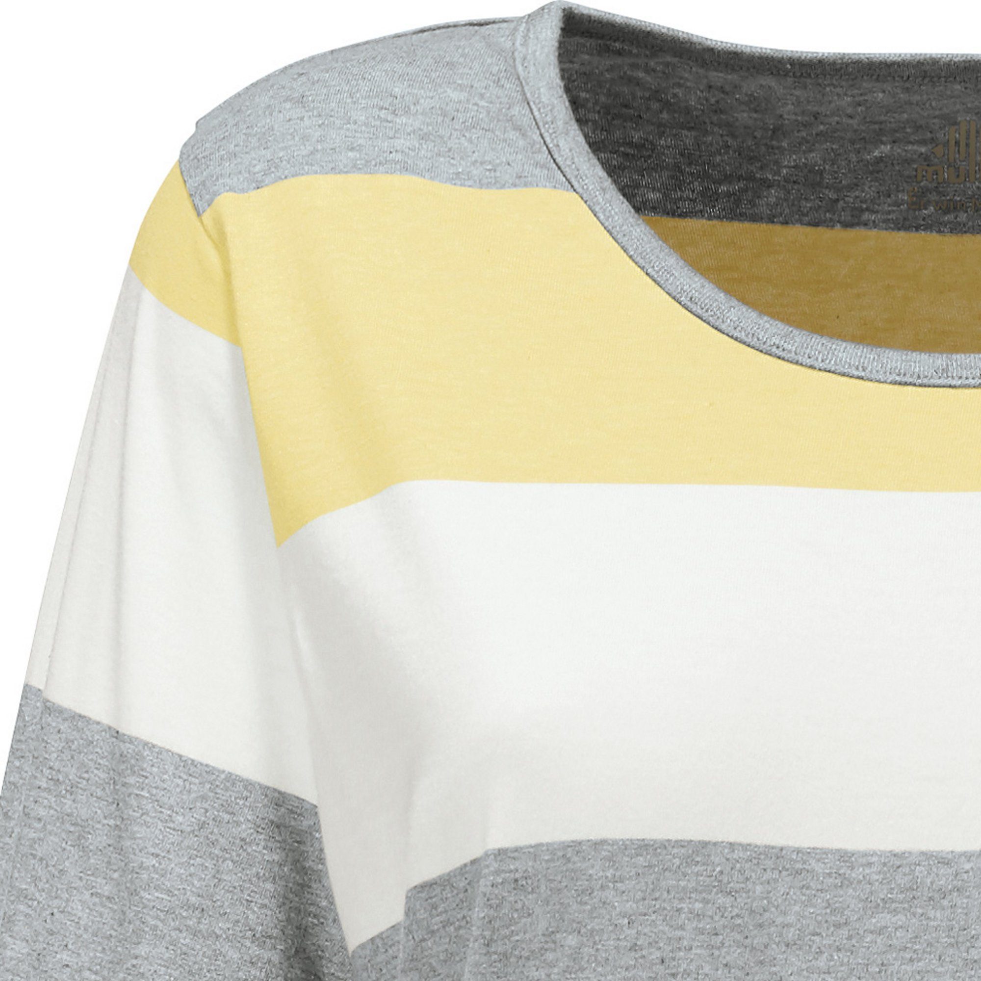 Damen-Nachthemd Müller Nachthemd Single-Jersey gelb Streifen Erwin