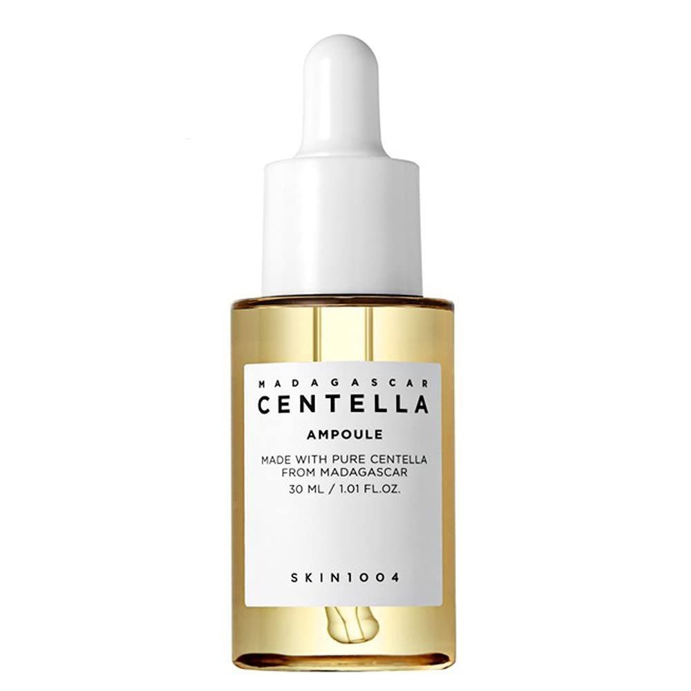 SKIN1004 Gesichtsserum Madagascar Centella Ampoule 30 ml – beruhigende Pflege mit Centella Asiatica, feuchtigkeitsspendend, vegan, ideal für empfindliche, 1-tlg., Haut, ohne Duftstoffe, perfekt für unterwegs