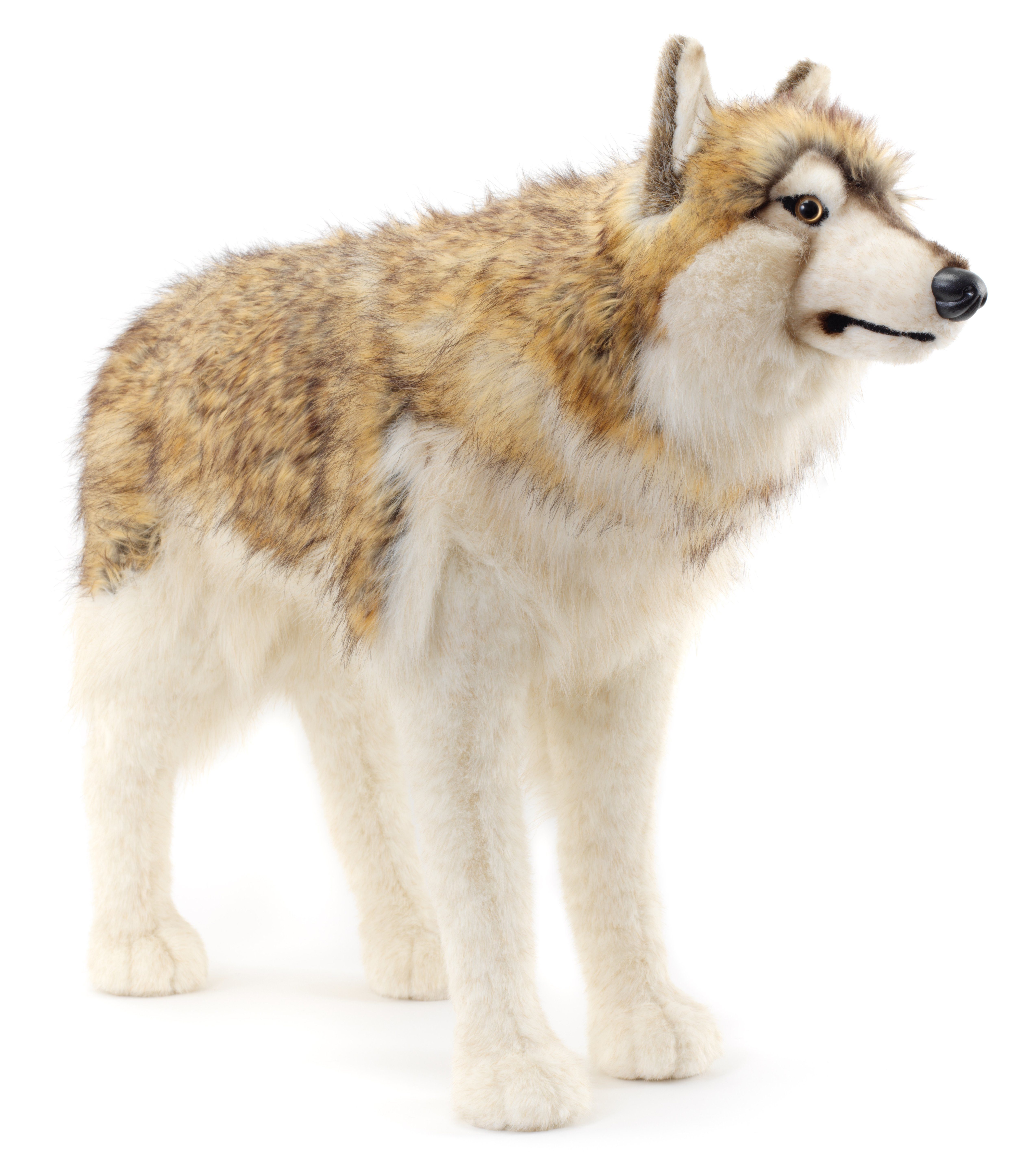 Plüschtier Wolf 32 Cm - Weiches Stofftier Von Cornelißen, Waschbar Bei 30°C, 100% Polyester
