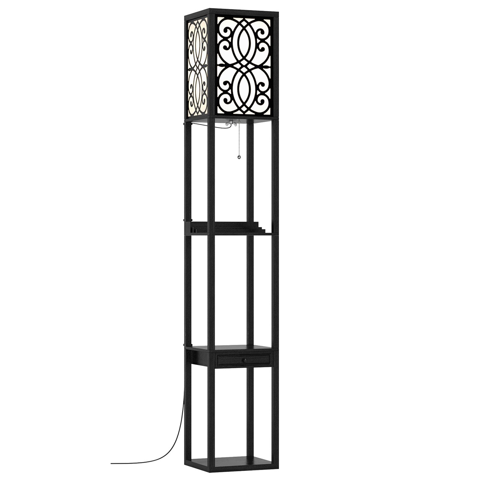 COSTWAY Stehlampe, ohne Leuchtmittel, Warmweiß, ohne Leuchtmittel, Warmweiß günstig online kaufen