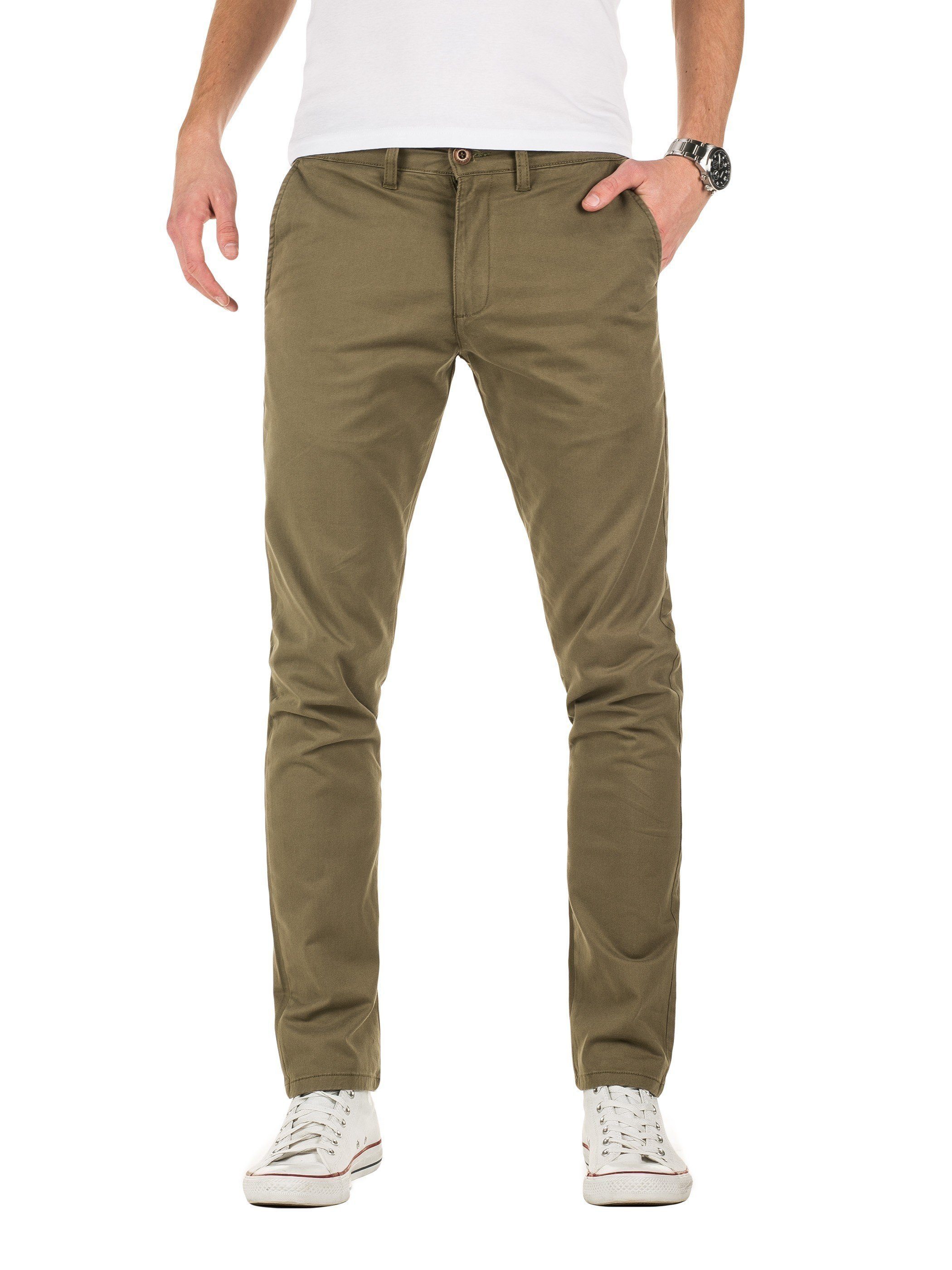 Yazubi Chinohose Chino Pants M192 mit hohem Tragekomfort Grün (dusty olive 180515)