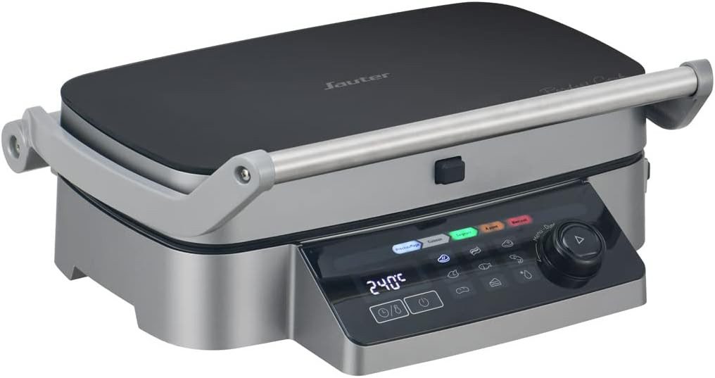 Brandt Kontaktgrill GRILS2100, 2100 W, silber/schwarz, Tischgrillfunktion