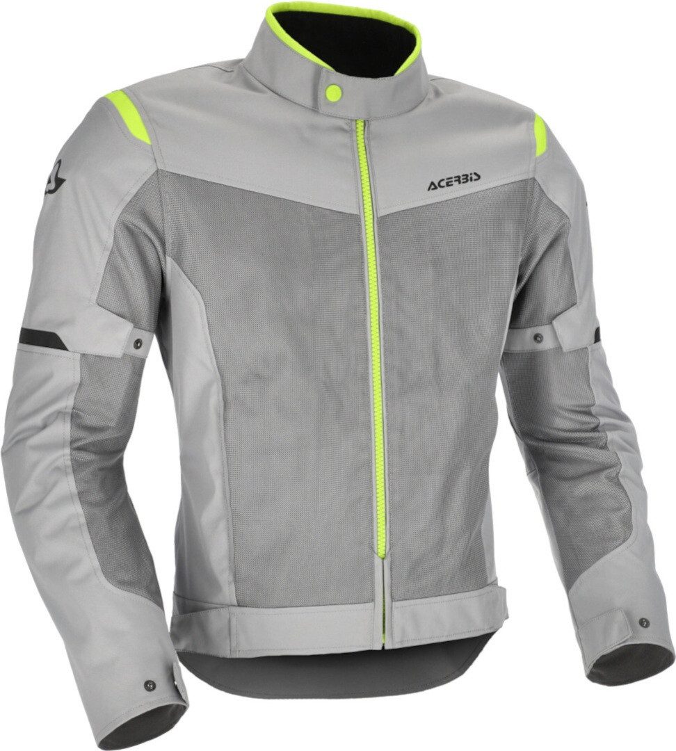 Acerbis Motorradjacke Ramsey Vented 2.0 Mesh Motorrad Textiljacke Ellenbogenprotektoren enthalten,Schulterprotektoren enthalten