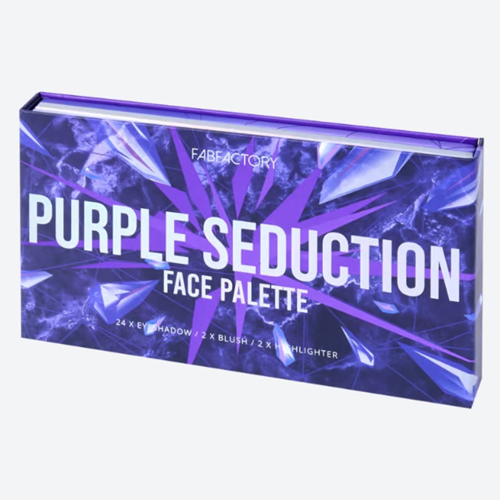 Max & More Schmink-Set FAB Factory Make-up-Palette 28 Stück Glow Purple Seduction, 28-tlg.