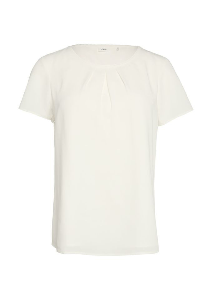 s.Oliver BLACK LABEL Kurzarmbluse - Elegante günstig online kaufen