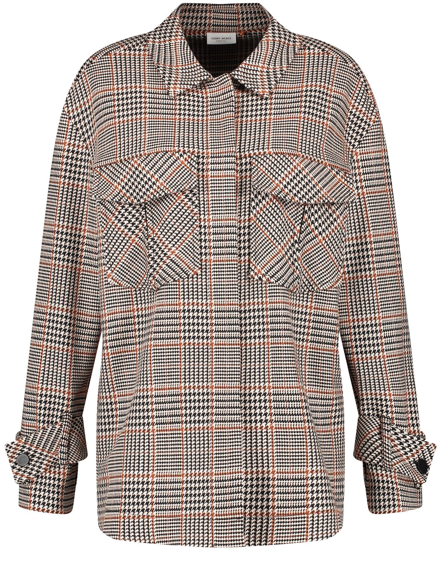 GERRY WEBER Klassische Bluse Shacket mit aufgesetzten Brusttaschen