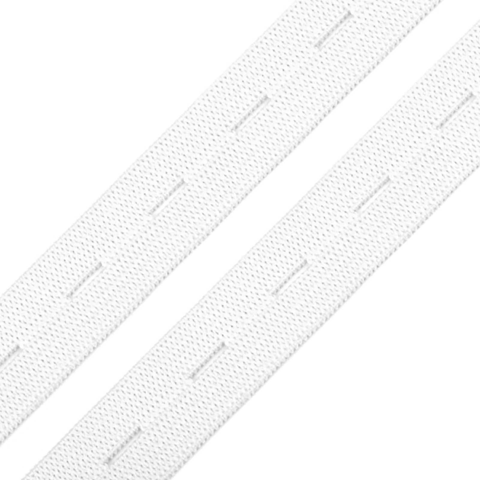 maDDma Gummiband 3m Knopfloch-Gummiband Gummilitze Lochgummie 15-25mm, weiß