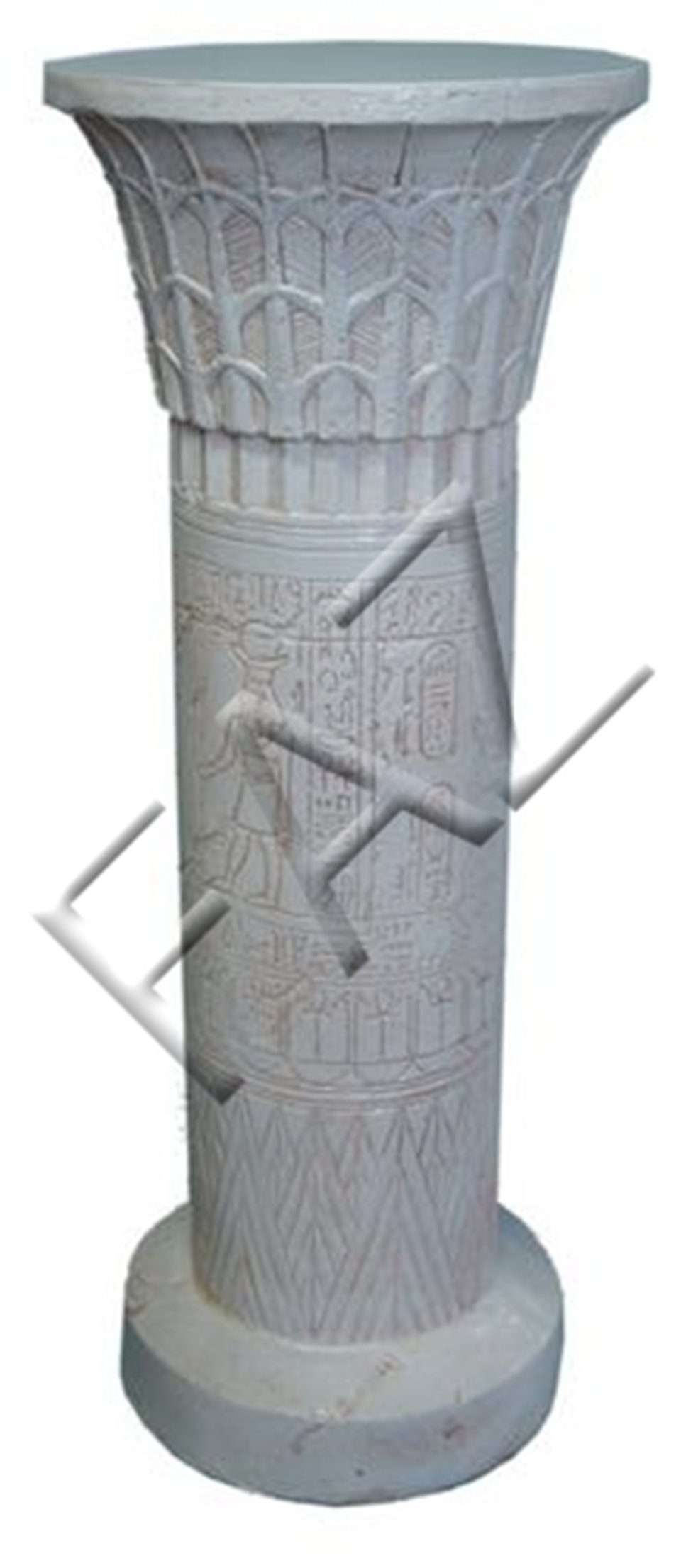 Weiß JVmoebel Dekosäule Skulpturen Säule Skulptur Figuren Ägyptische Design Figur Statue