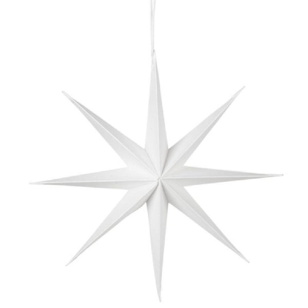 White (50cm) Weihnachtsbaumkugel Stern Deko Copenhagen Star Broste
