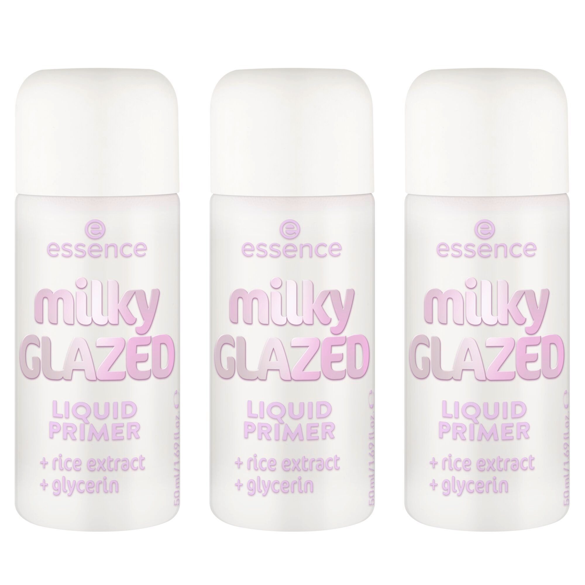 Essence Primer milky GLAZED LIQUID PRIMER, 3-tlg.