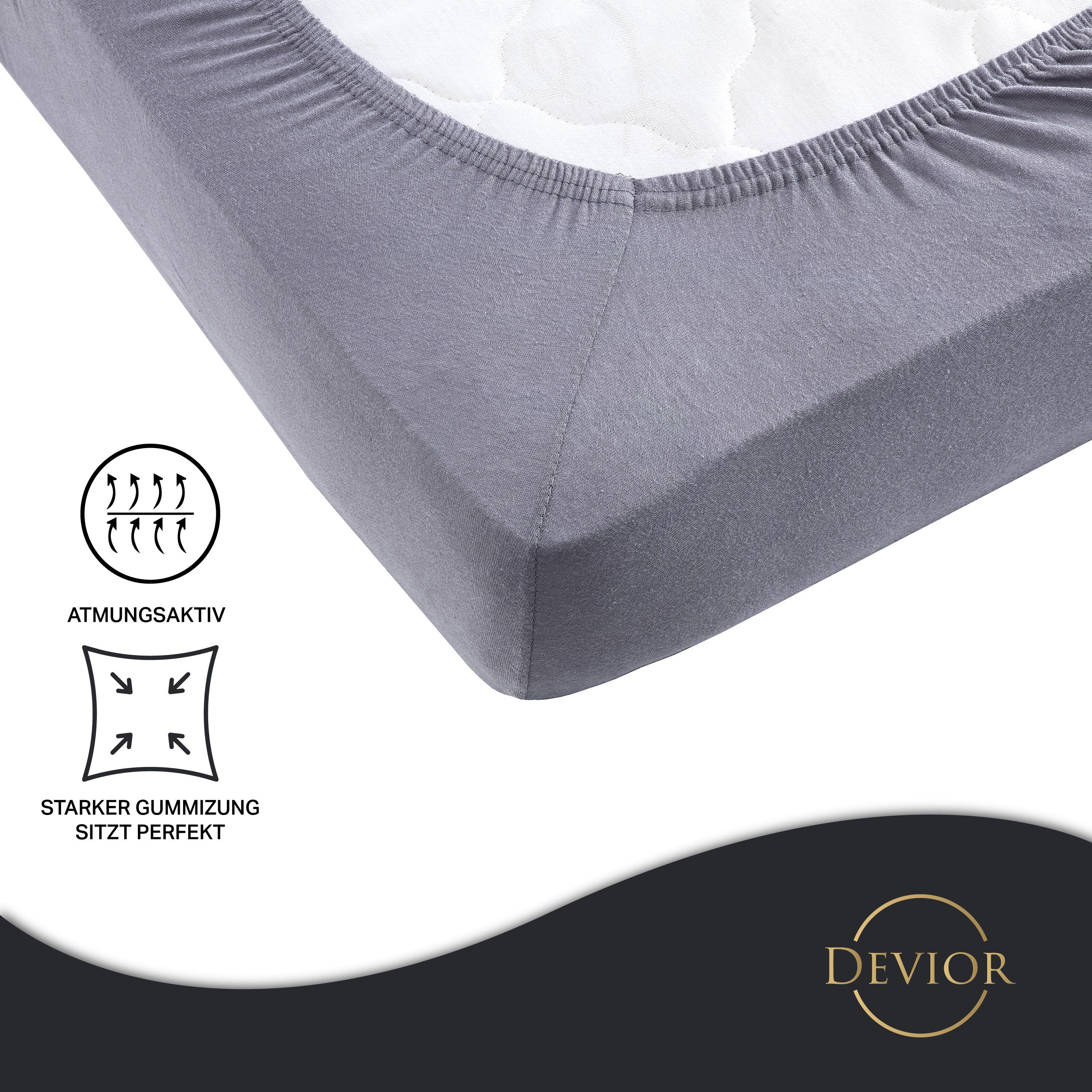 Devior Spannbettlaken für 180x200cm Boxspringbett-Matratzen bis günstig online kaufen