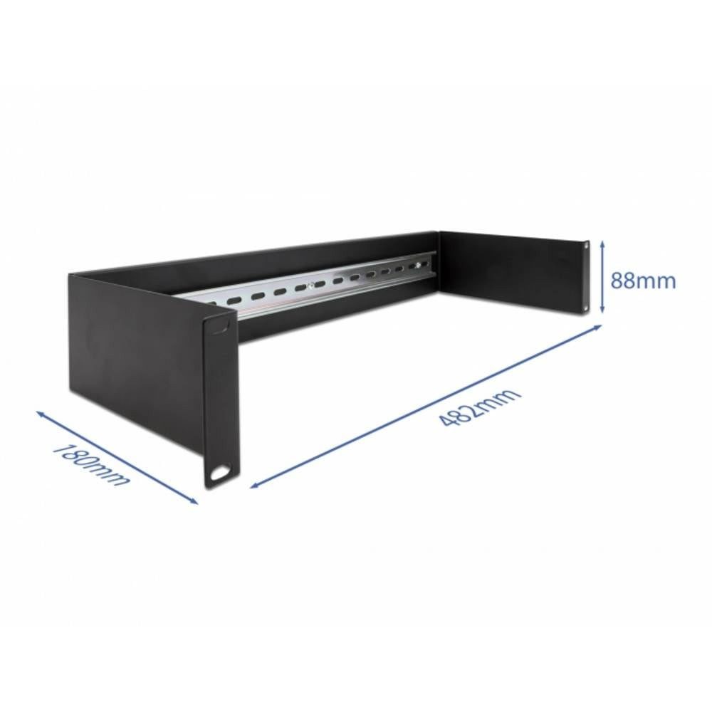 Delock Netzwerkschrank 66884 19 Zoll Netzwerkschrank-Einschubsystem 2 HE Schwarz