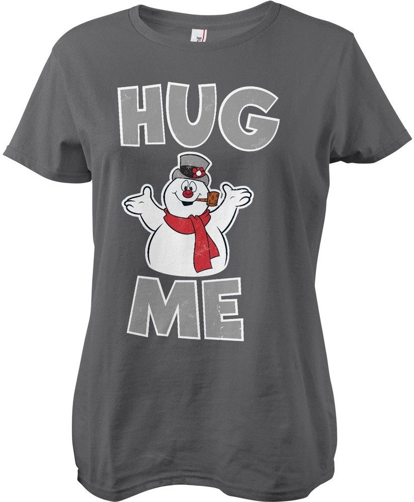 Frosty The Snowman T-Shirt Hug Me Girly Tee