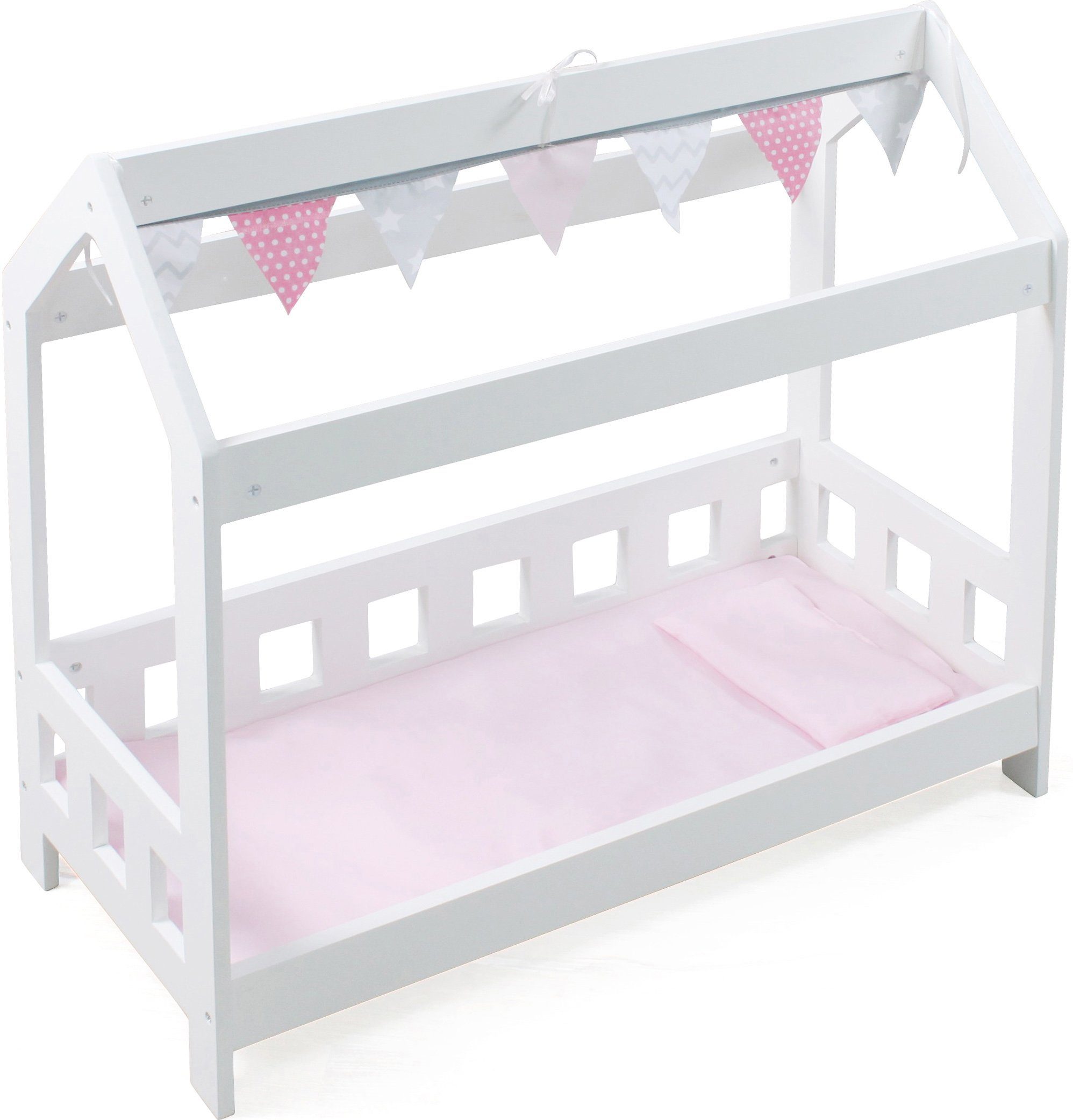 CHIC2000 Puppenbett Stars Grey, mit Bettdecke und Kopfkissen günstig online kaufen