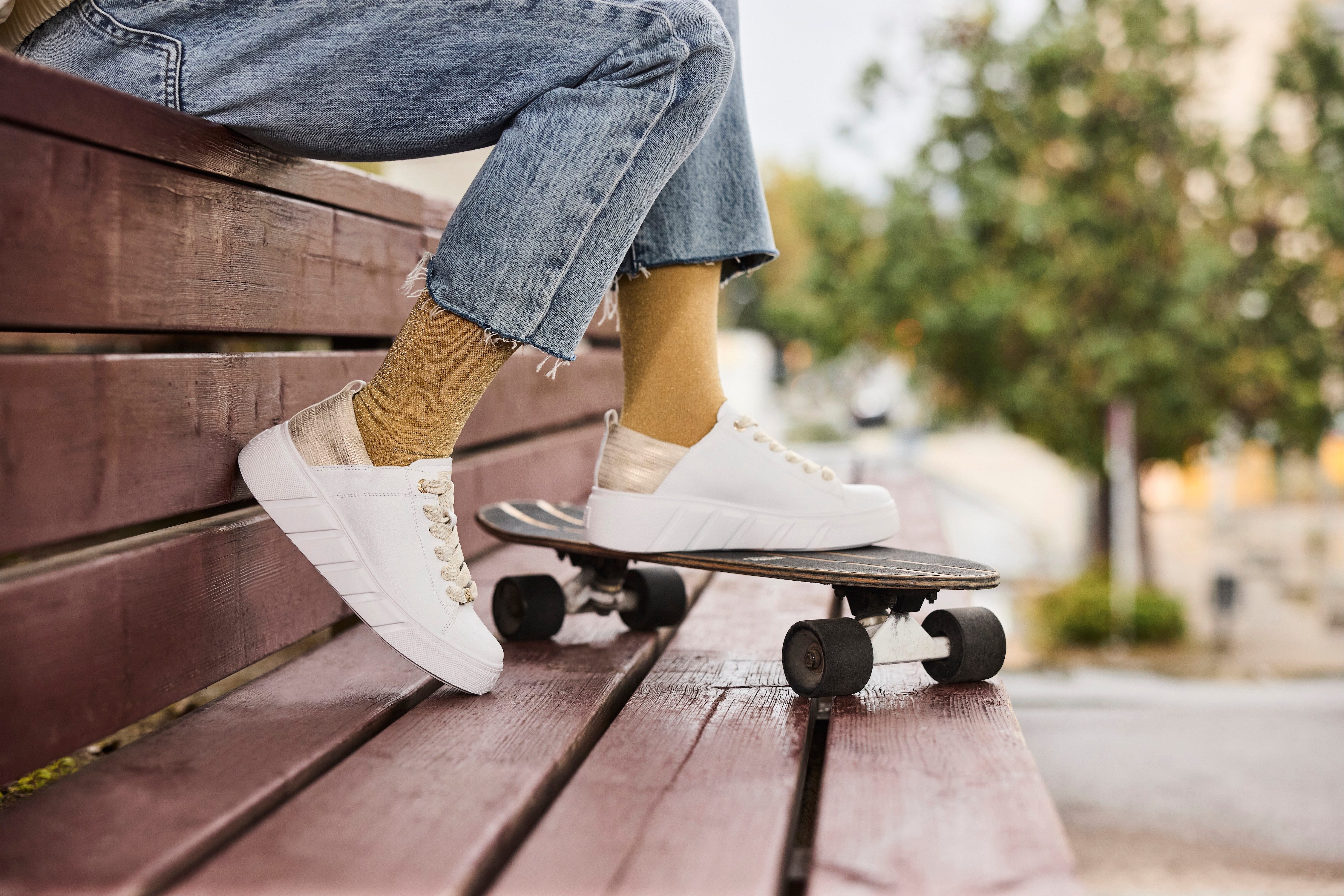 RIEKER Sport Plateausneaker, Schnürschuh, Halbschuh, Freizeitsneaker mit So günstig online kaufen