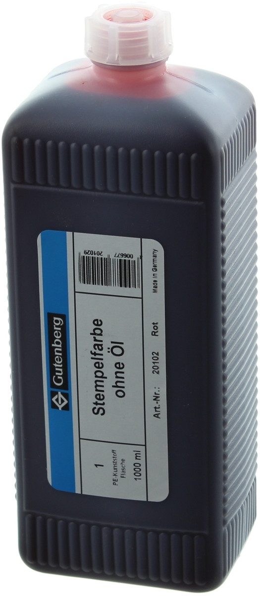 Stempel Stempelfarbe ohne Öl 1l rot
