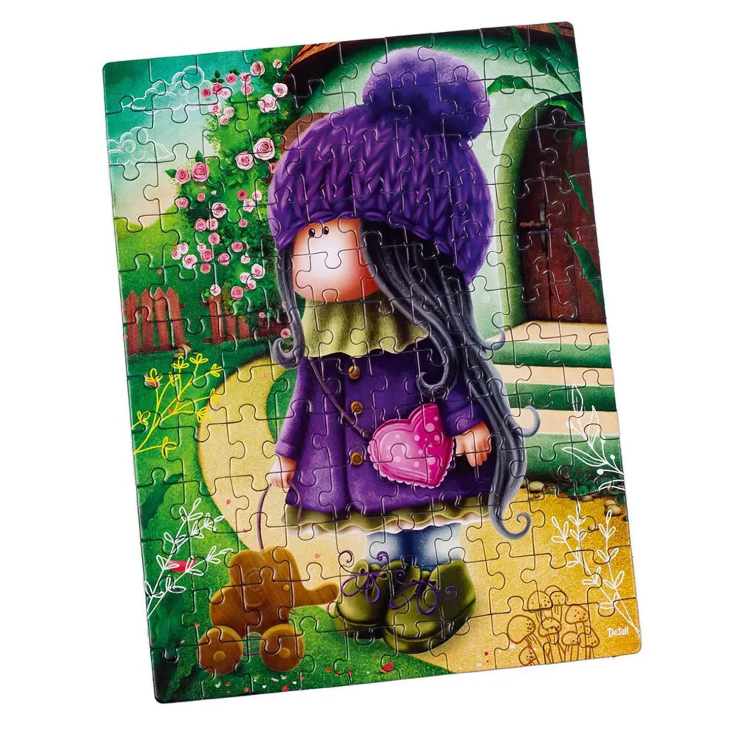 Käfer Puzzle Puzzle Süße Puppe mit Elefant DT100-04, Puzzleteile