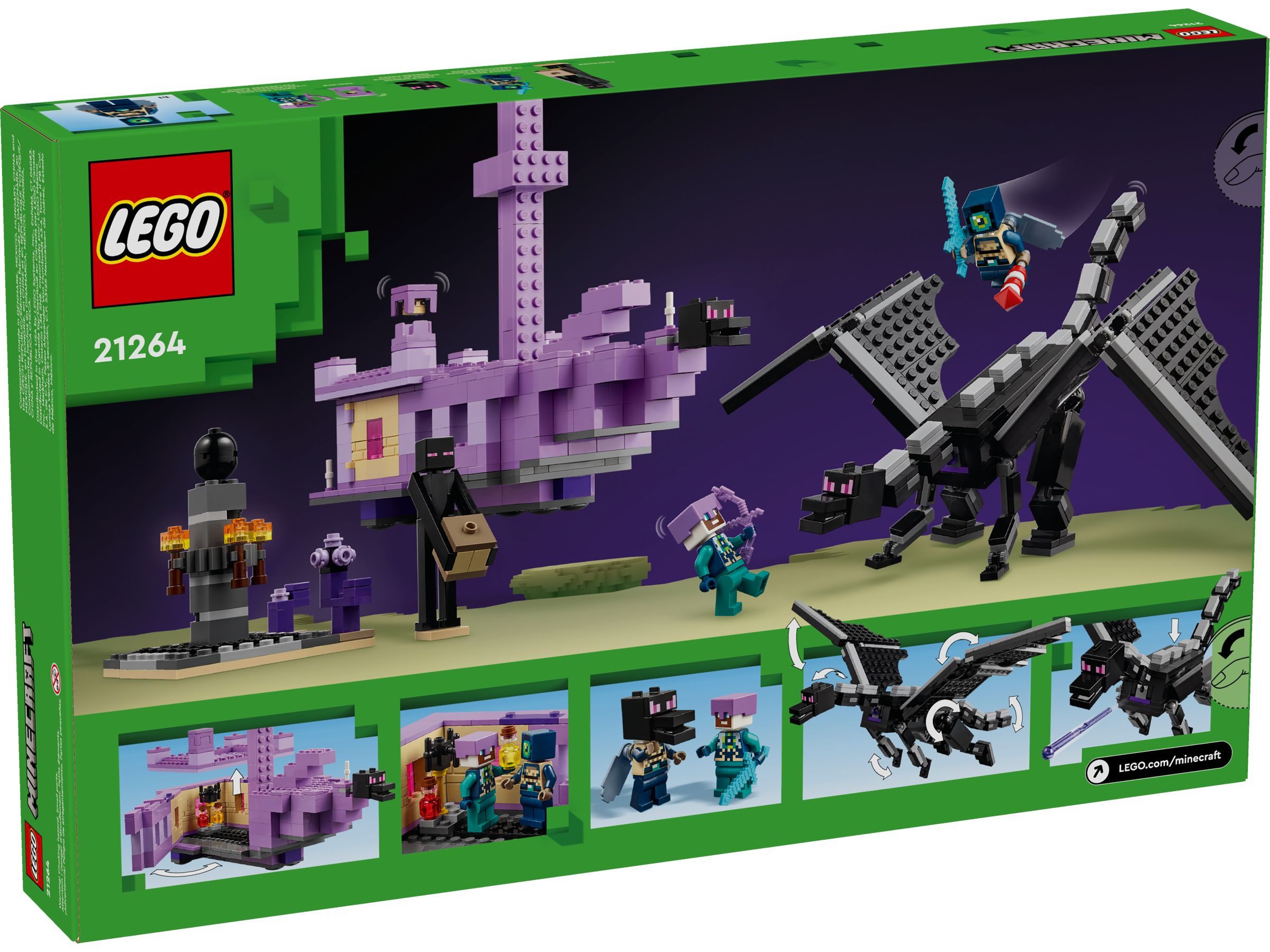 LEGO® LEGO® Minecraft 21264 Der Enderdrache und das Endschiff Konstruktions günstig online kaufen
