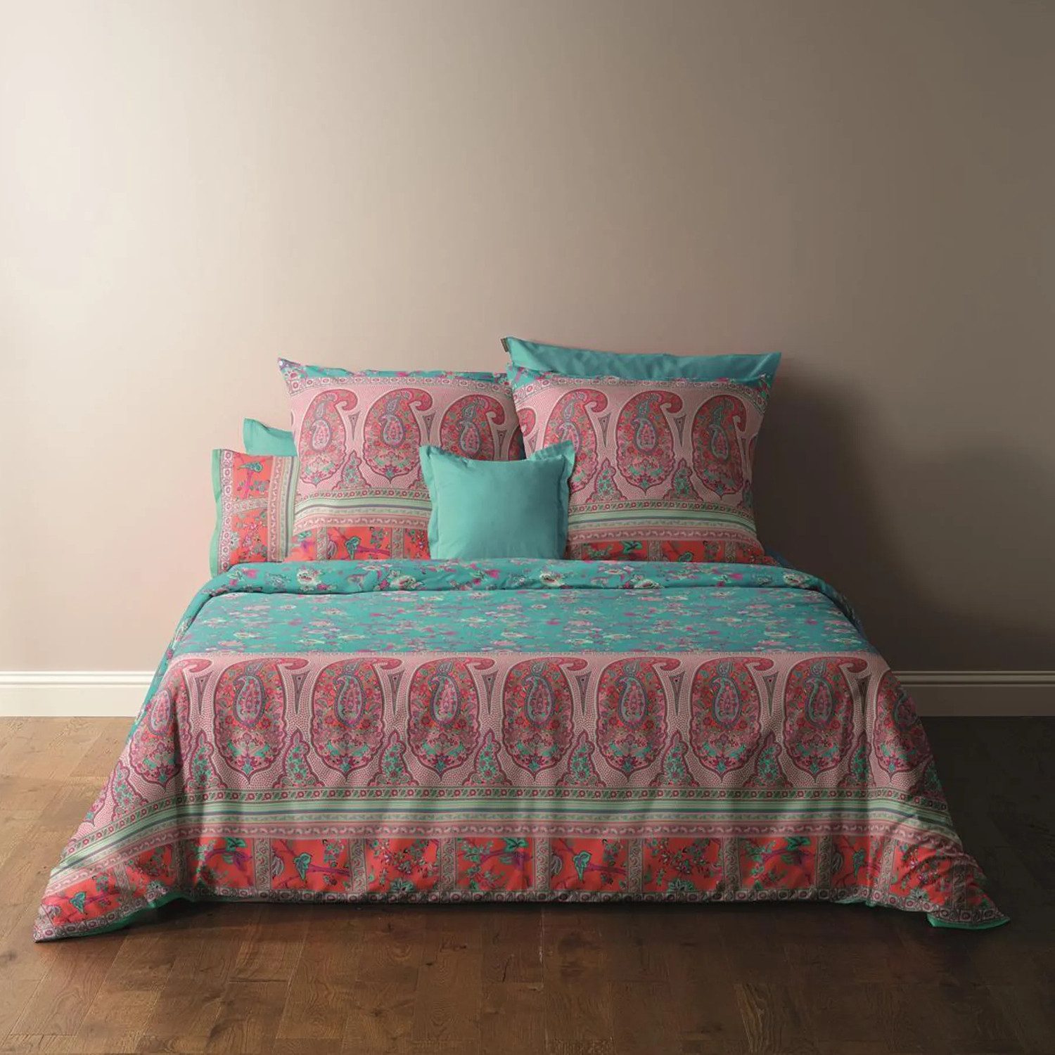 Bassetti Bettwäsche 4 tlg Bettwäsche Bassetti Mako Satin Genova T1 hellblau günstig online kaufen