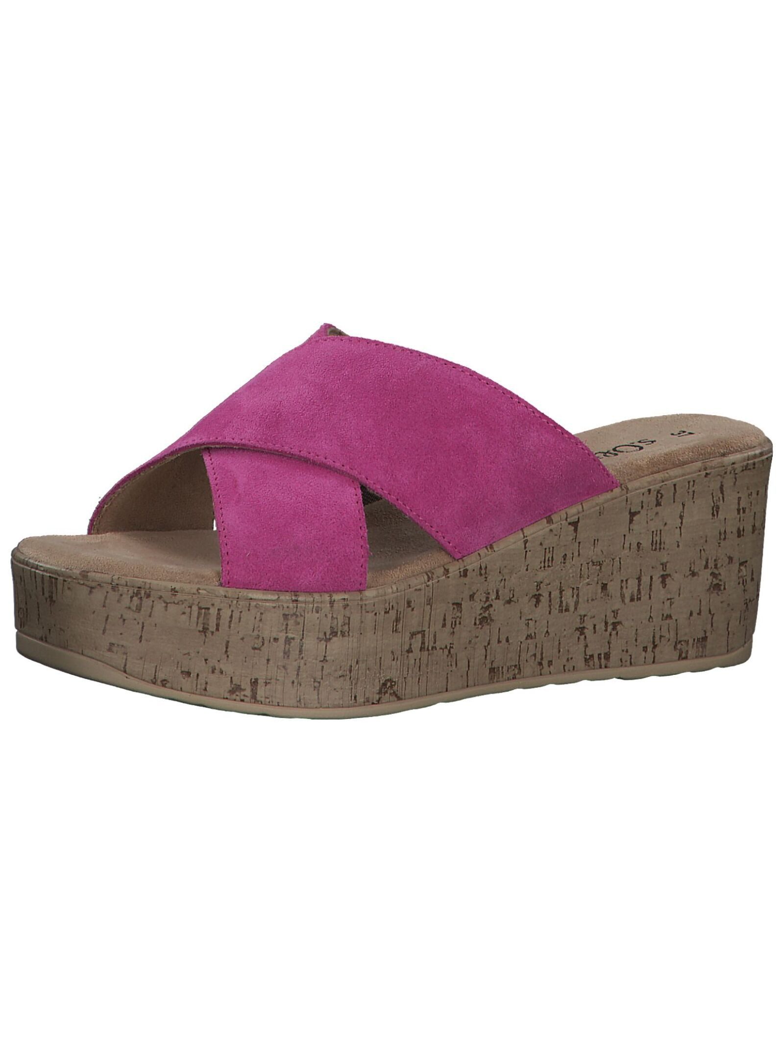 s.Oliver Pantoletten Veloursleder Pantolette günstig online kaufen
