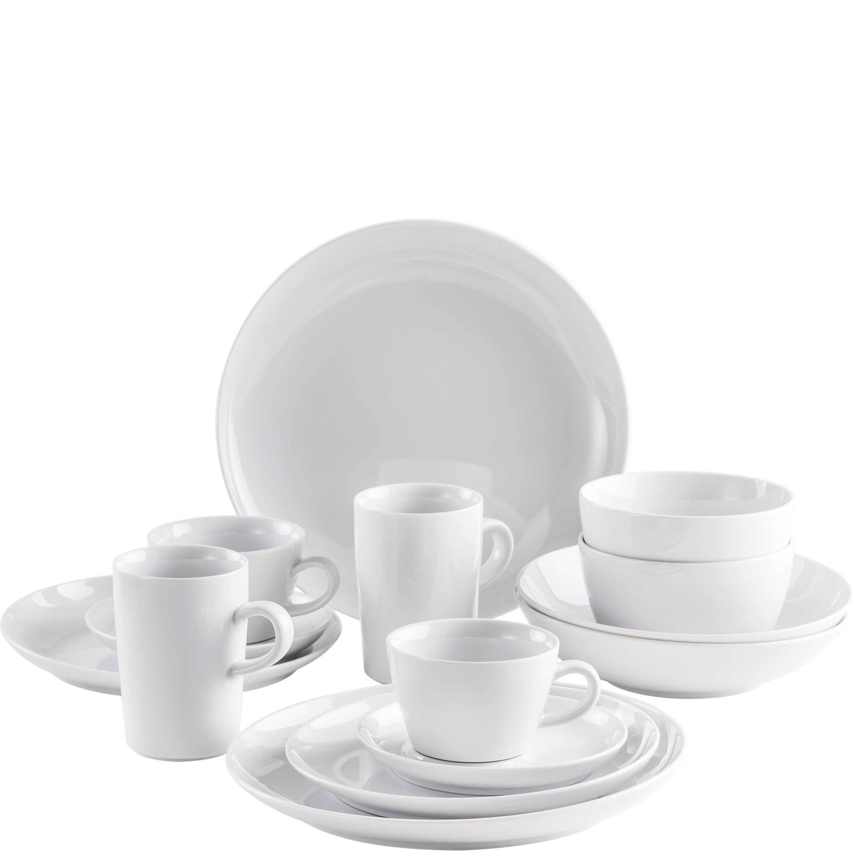 Kahla Geschirr-Set Five Senses Design 2 Go (14-tlg), 2 Personen, Porzellan, Made in Germany