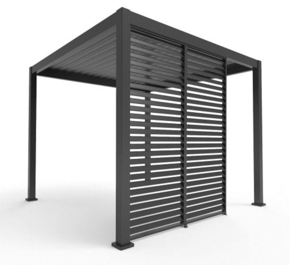 Seitenwandpaneele Aluminium aus 1,13 anth., Pavillonseitenteil für Weide Weide M Alu-Pavillon