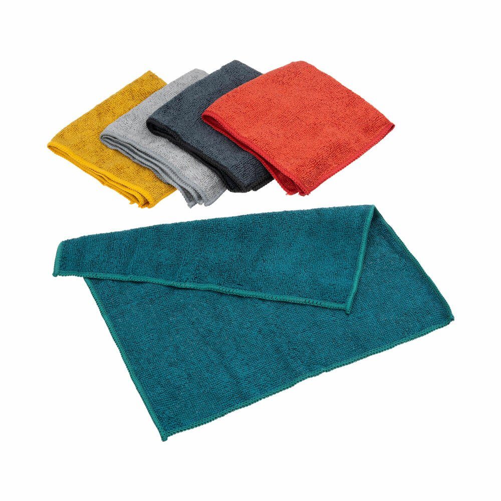 5five Simply Smart Spültuch Microfaser-Reinigungstücher 5er-Set 30 x 30 cm, (Set, 5-tlg)