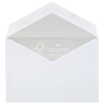 Idena Briefumschlag Idena 10218 - Briefumschläge C6, 75 g/m², nassklebend, ohne Fenster