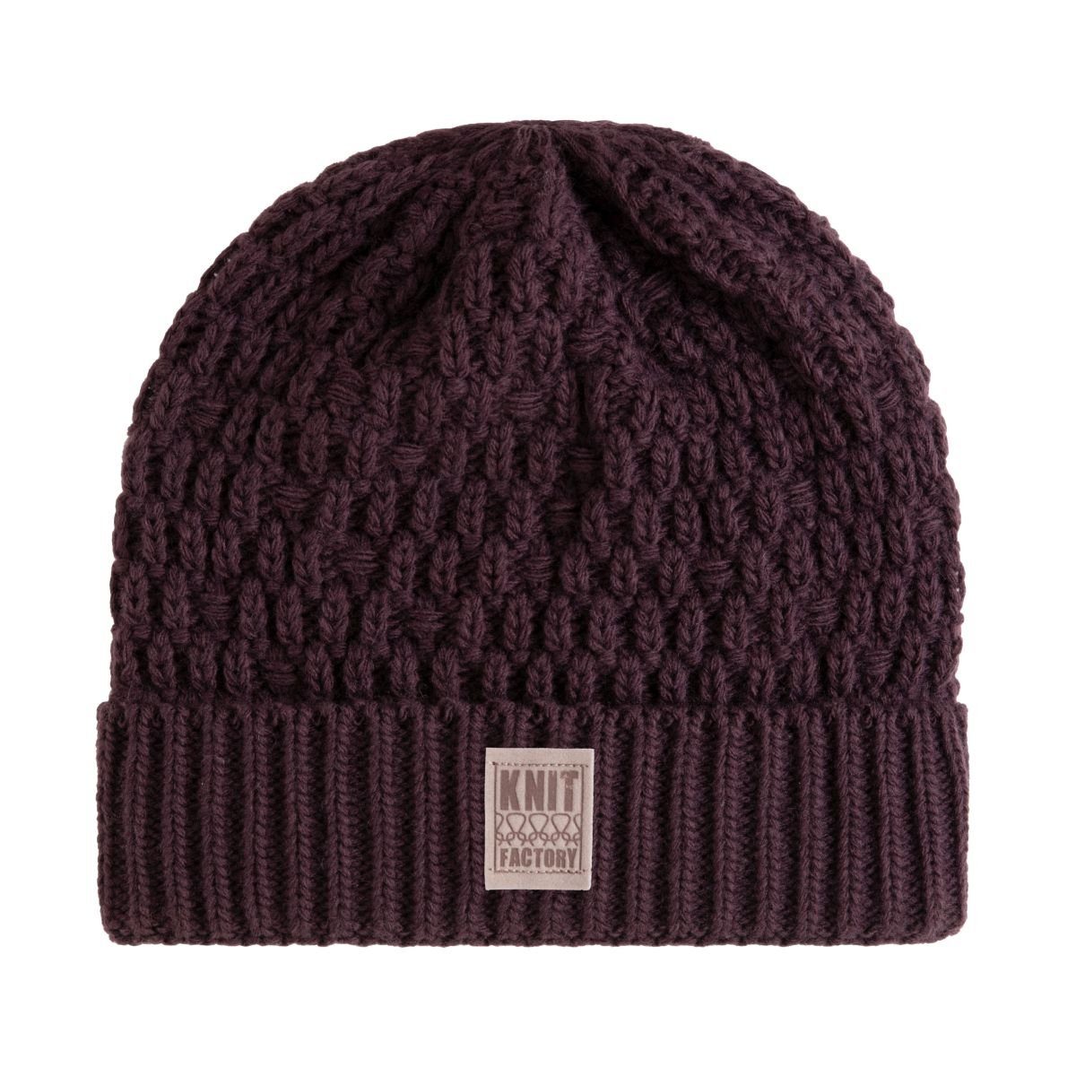 Strickmütze Jaida Mützen One Size Glatt Lila