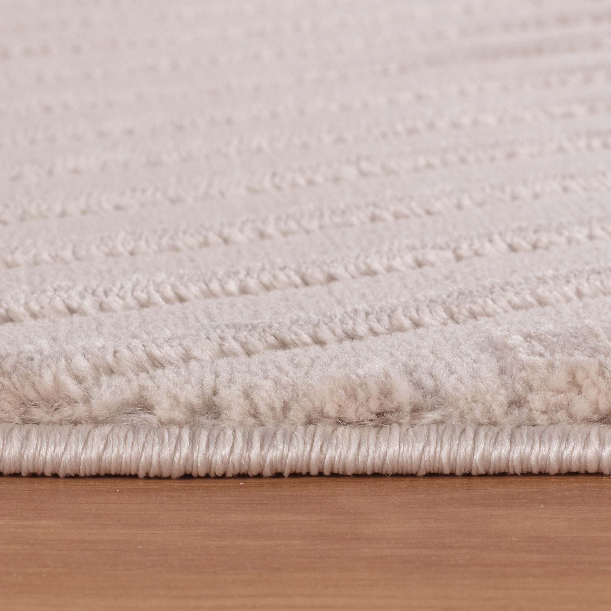 KADIMA DESIGN Teppich ILLER Wohnzimmer Schlafzimmer Waschbar Wohnzimmerteppich Esszimmer, Läufer, Höhe: 14 mm, Beige, 80x150 cm, Strapazierfähig Fußbodenheizung – Bild 4 von 5