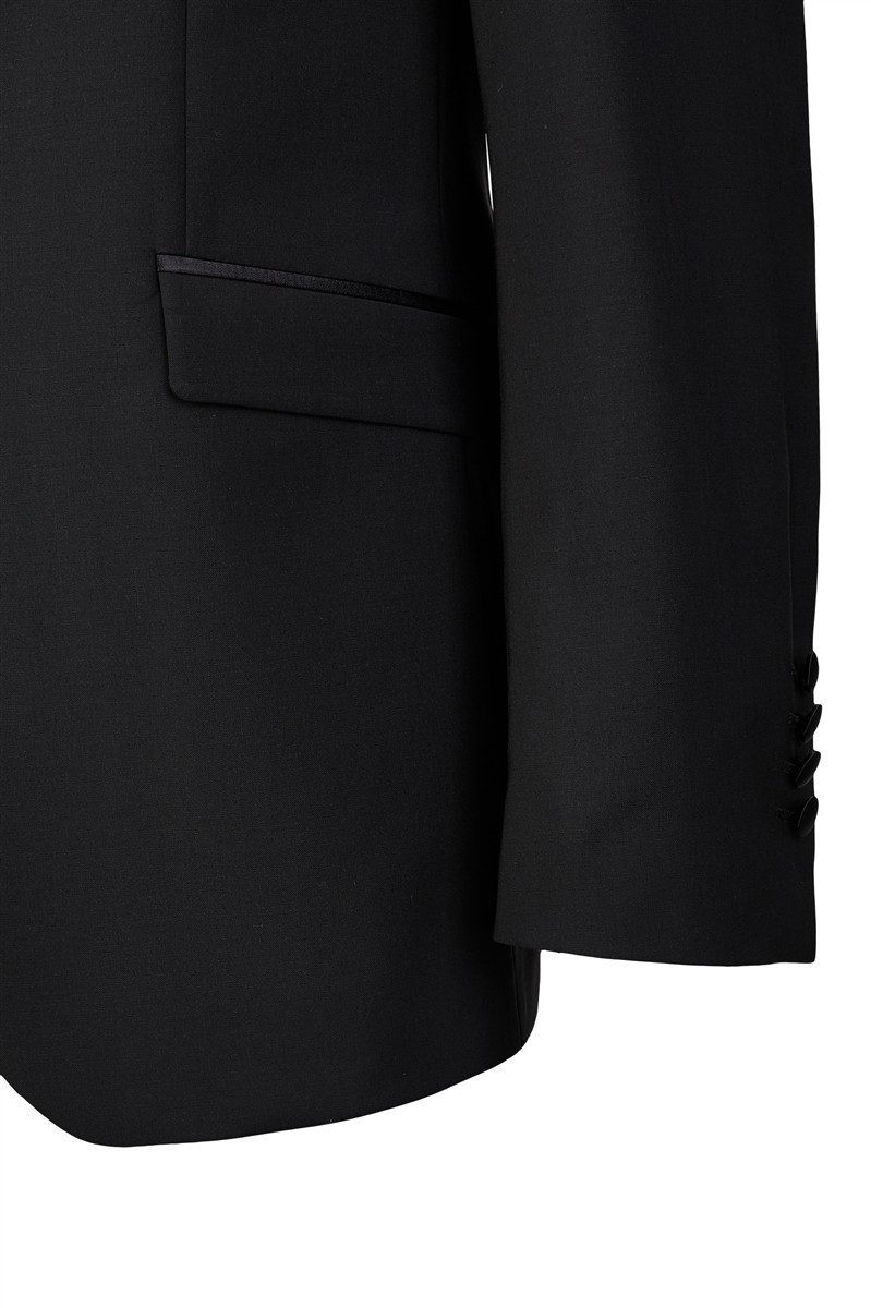 Wilvorst Sakko Wilvorst CLASSICs Herren Smokingsakko Schalkragen Modern Schwarz