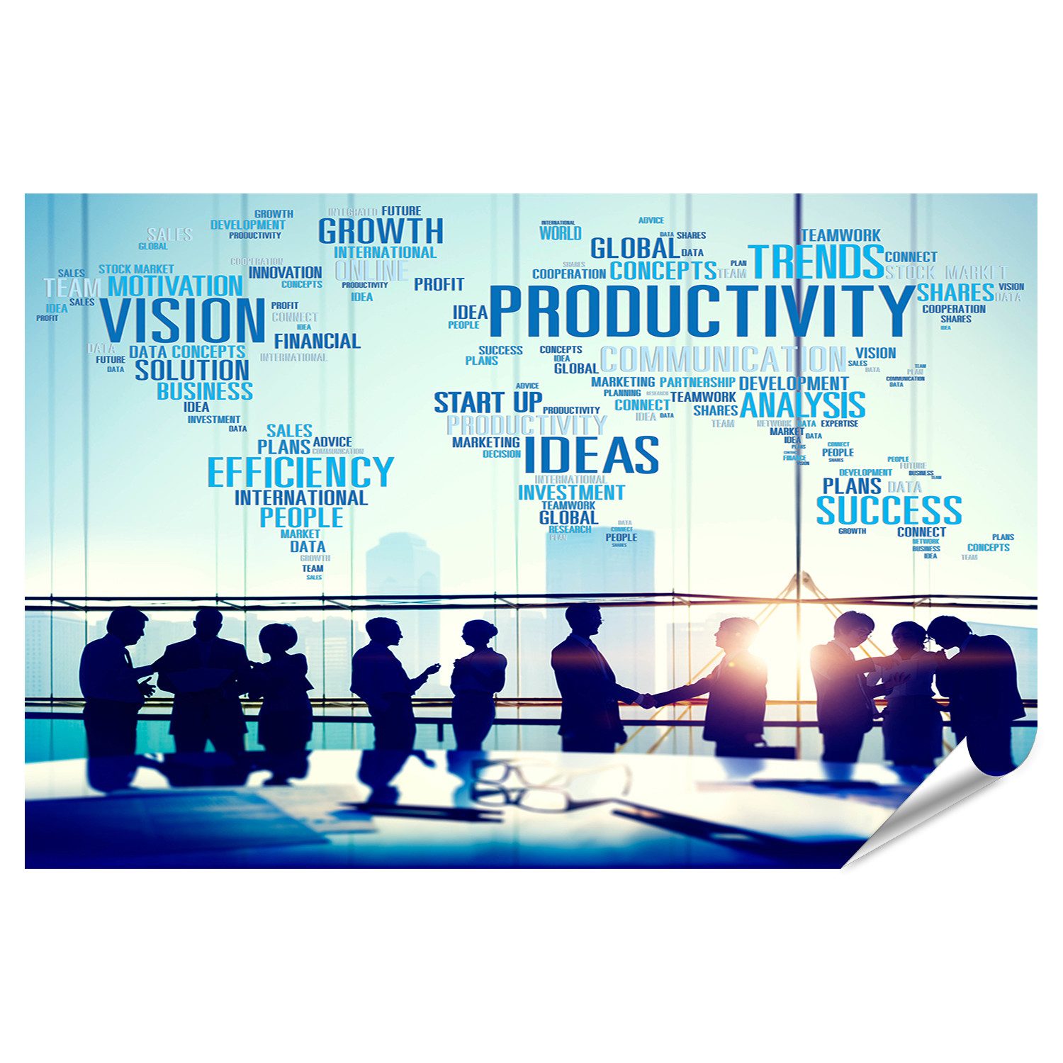 islandburner Poster Business Teamwork Erfolg Produktivität Ideen Konzept Vision Wandbild