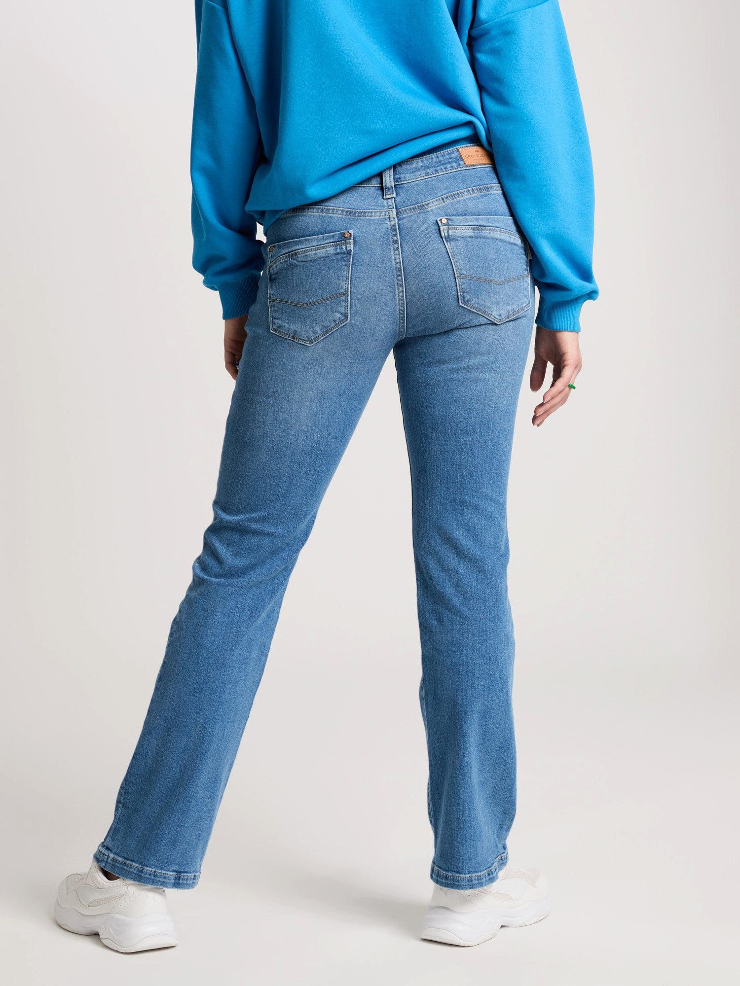 CROSS JEANS® Stretch-Jeans CROSS JEANS LAUREN mid blue H485-027