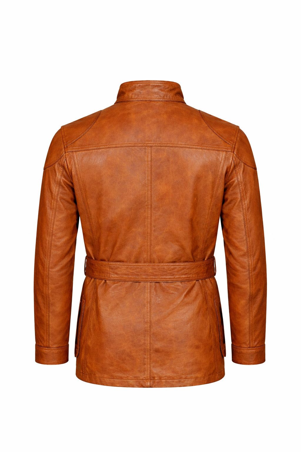 S&A Ledermoden Lederjacke Leon "Mit Gürtel – betont die Taille." günstig online kaufen