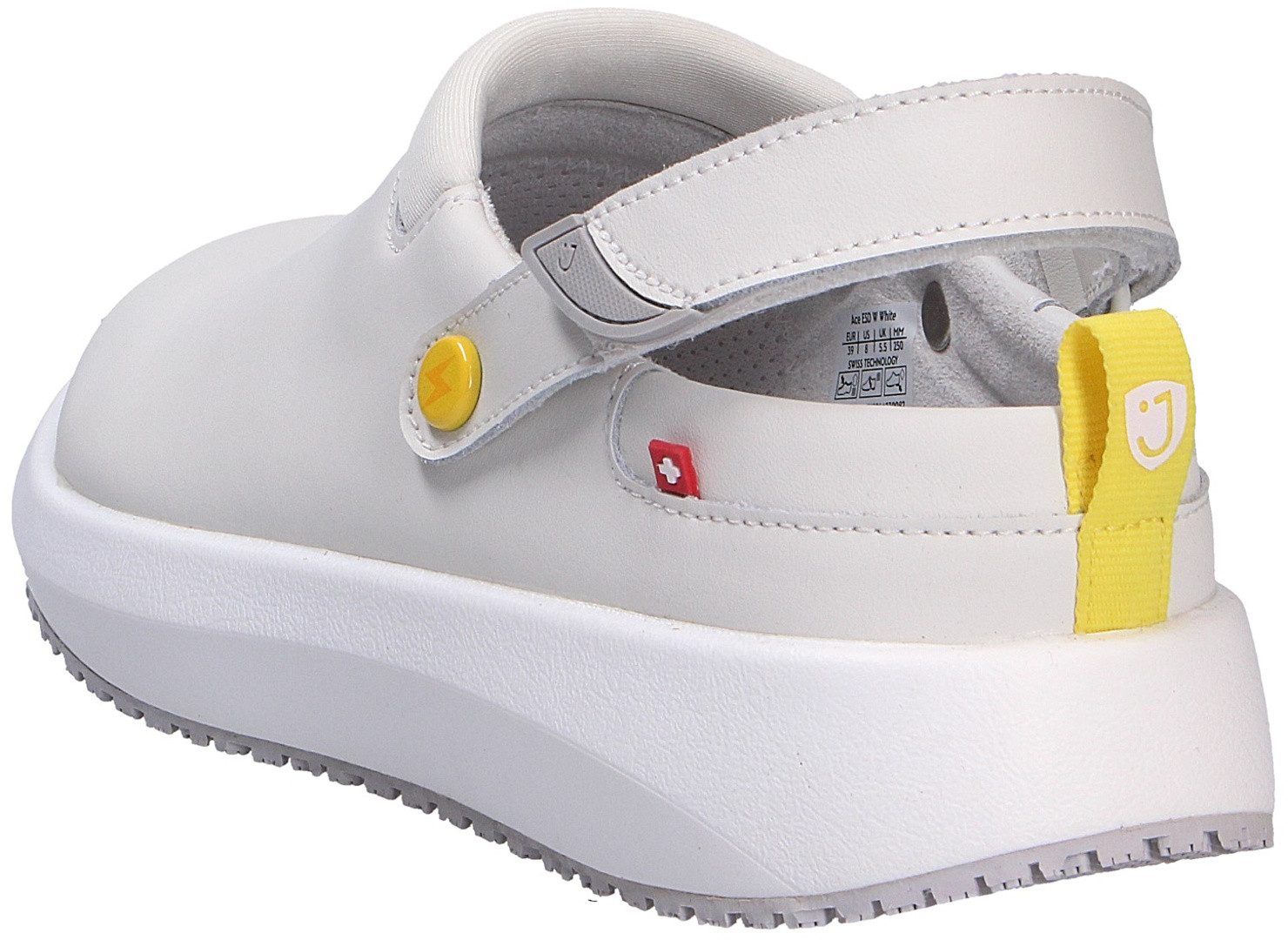 Joya Joya Damen Pantolette ACE ESD W WHITE weiß Größe Clog