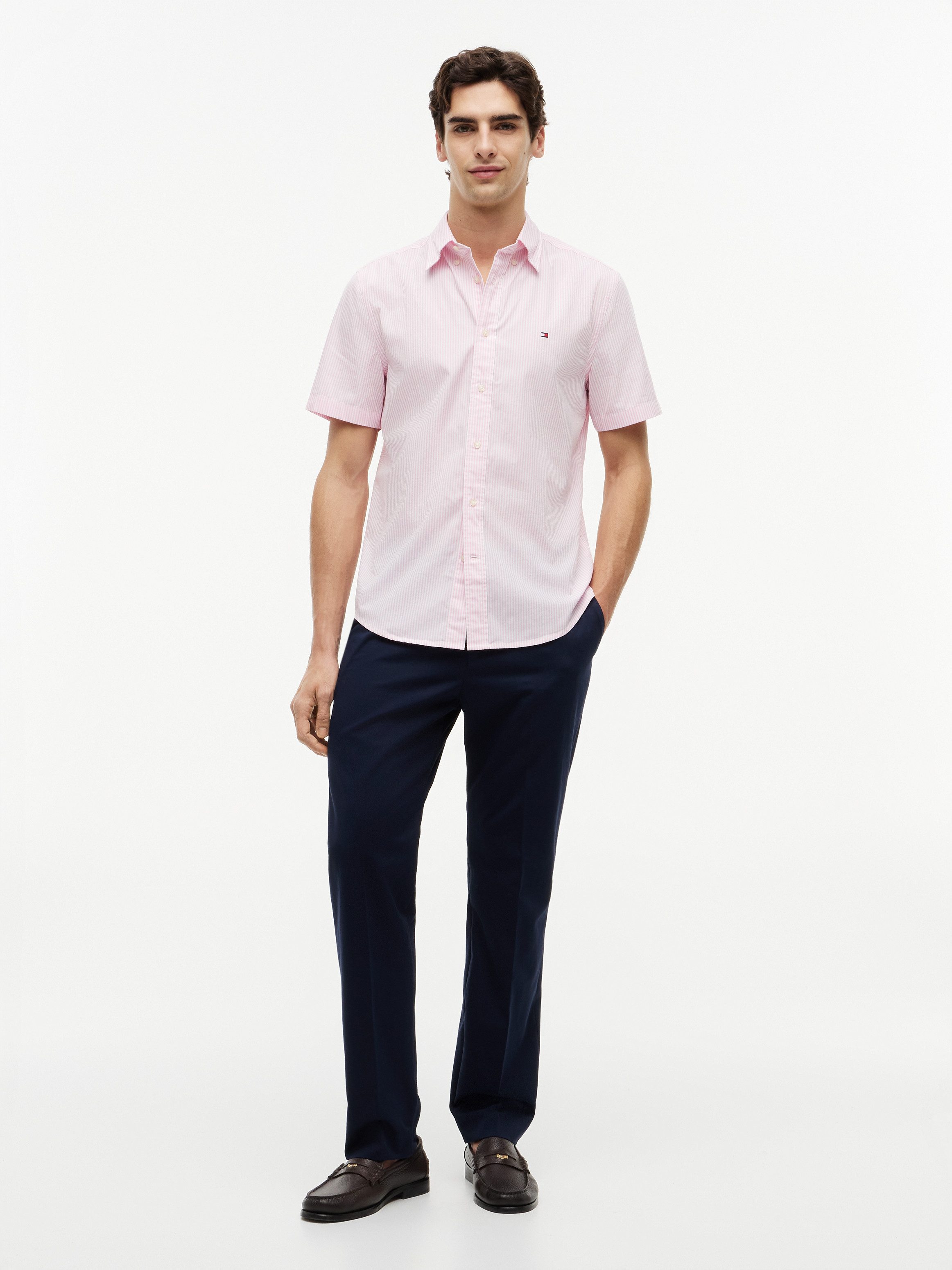 Tommy Hilfiger Kurzarmhemd FLEX POP CLASSIC STP S/S SHIRT – Bild 4 von 5