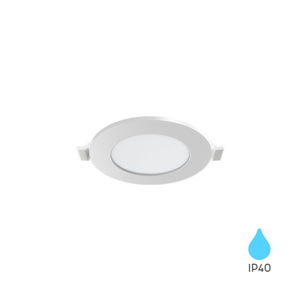 Braytron LED Einbaustrahler Einbaustrahler Panel Led 3W flach 68mm weiß 220 Lumen, LED fest integriert, kaltweiß, Neutralweiß, 3CCT, Warmweiß, Intrigierter Trafo, 230V Anschluss, Flach, 3CCT Technologie