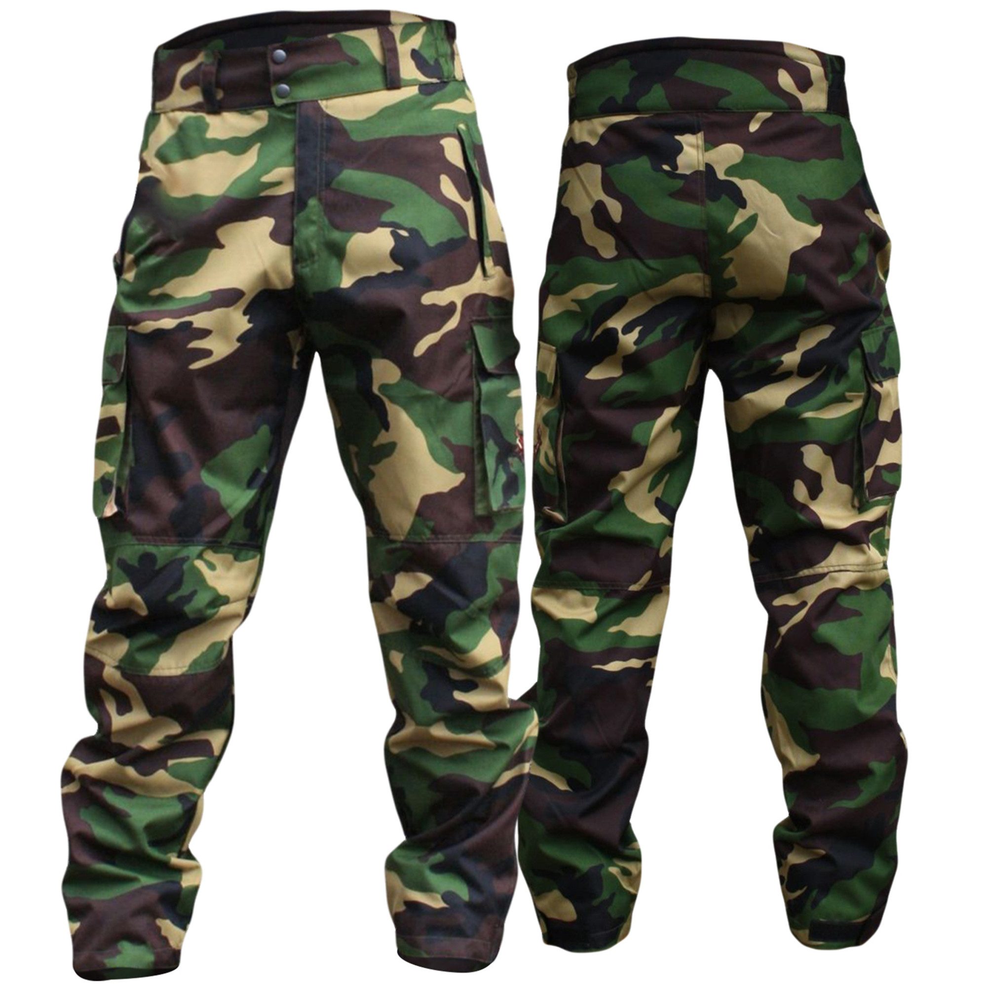 German Wear Outdoorhose GW611T Lange Jagd Jagdhose Jägerhose aus Textilien mit Stickerei
