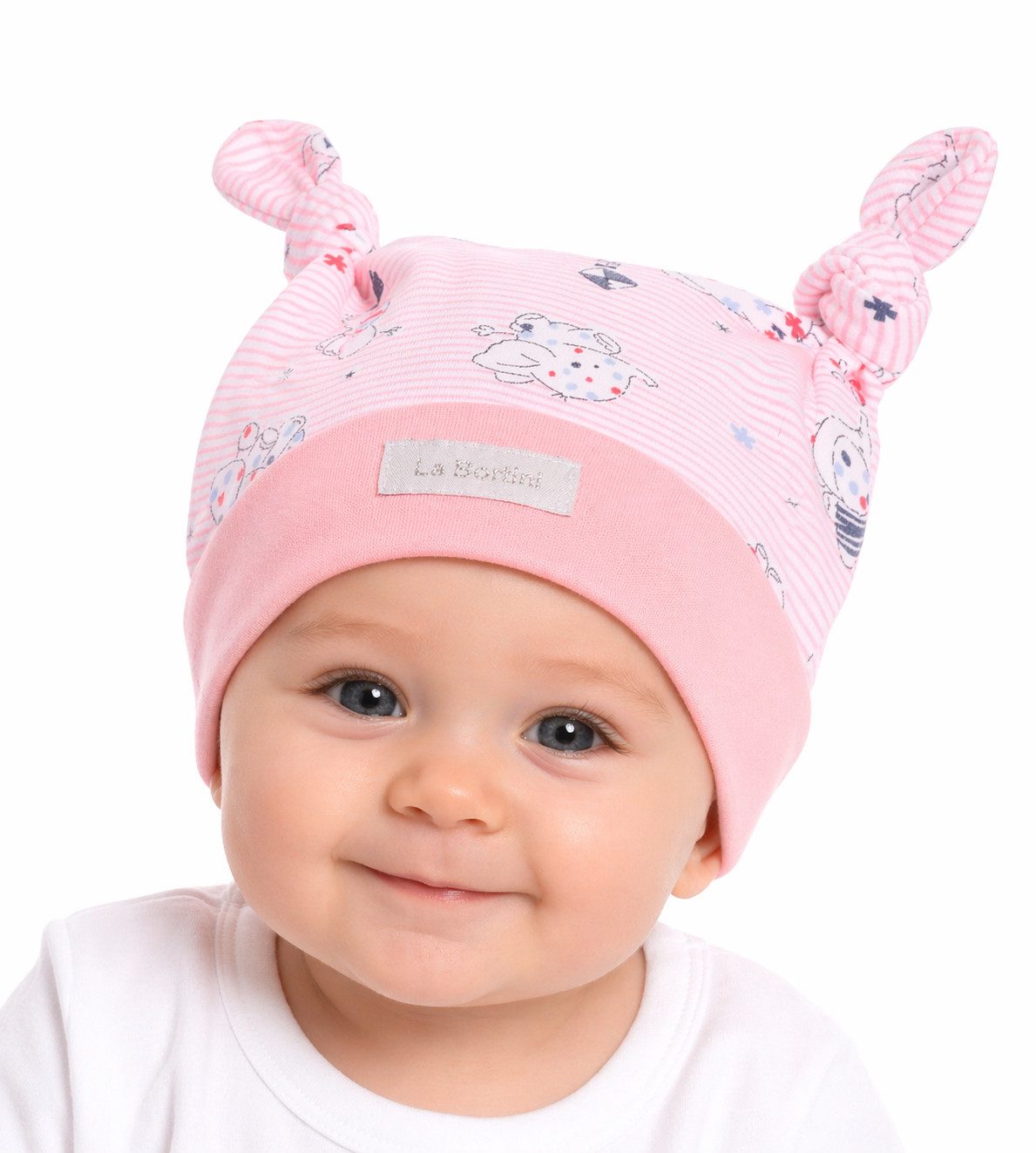 Erstlingsmütze Babymütze Knotenmütze Baby Mütze mit Knoten für Neugeborene