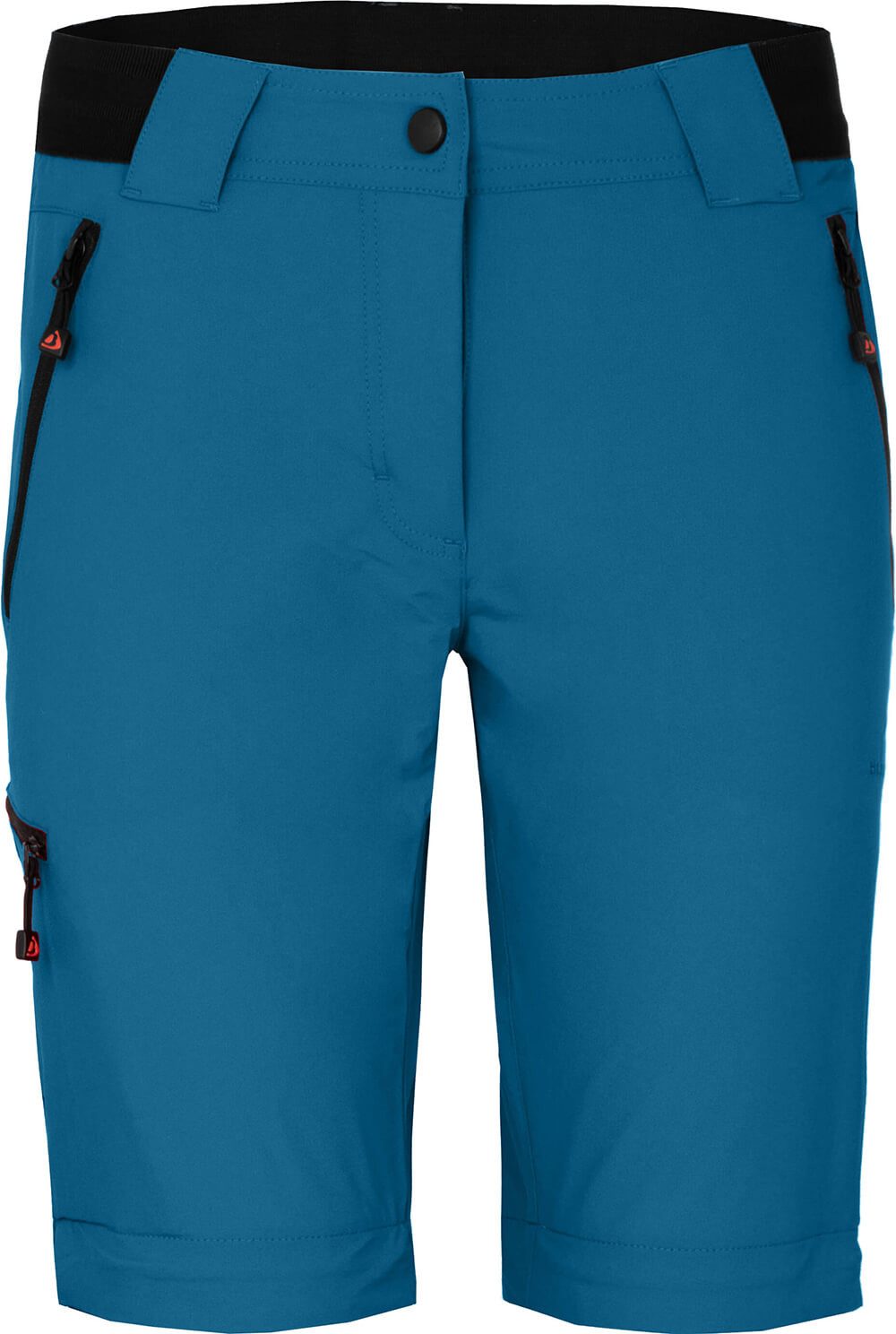 Bergson Outdoorhose VIDAA COMFORT Zipp Off (slim) Damen Wanderhose, leicht strapazierfähig, Kurzgrößen, Saphir blau