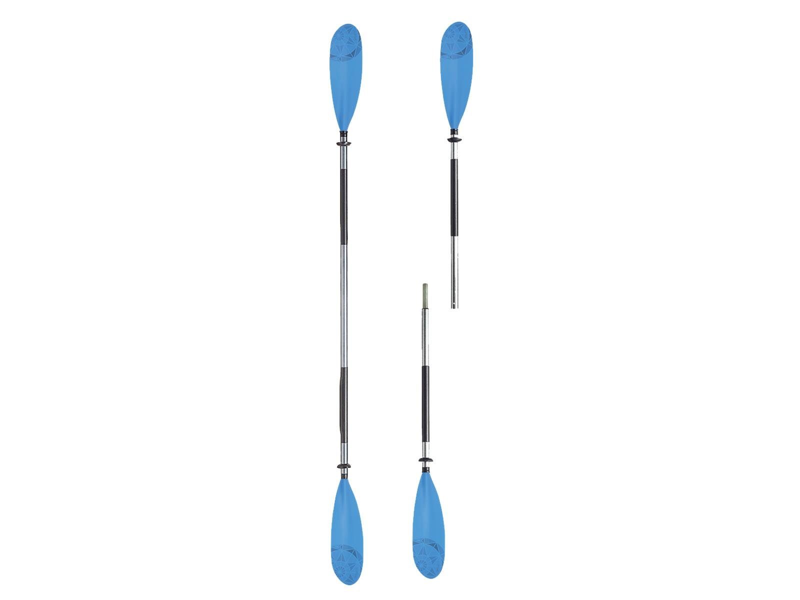 Bravo Kayak Paddel KC Aluminium - 2-teilig 220 cm 1260 gr. drehbar Kajakpaddel