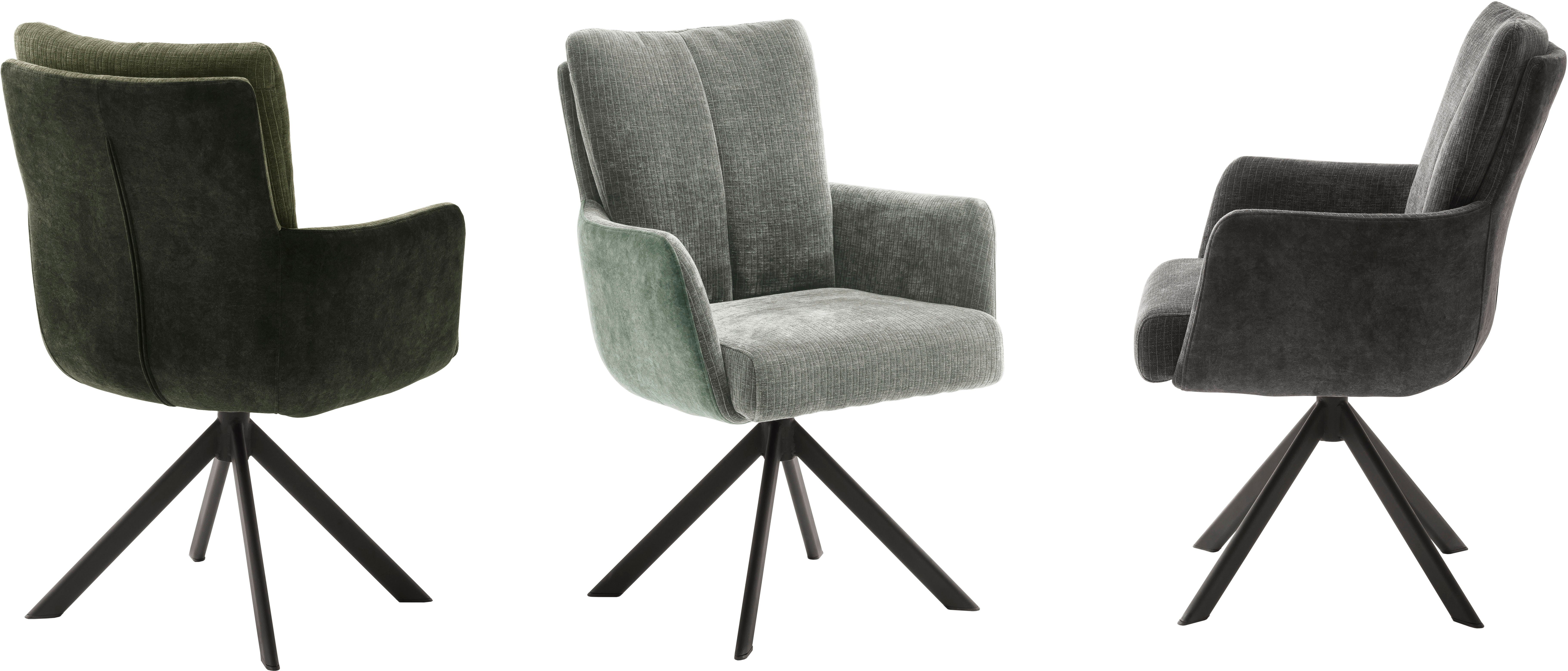pastellgrün matt | pastellgrün schwarz MCA furniture | MALIA Esszimmerstuhl lackiert