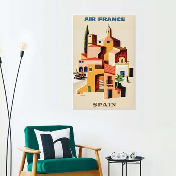 Posterlounge Poster Vintage Travel Collection, Spanien via Air France, Vintage