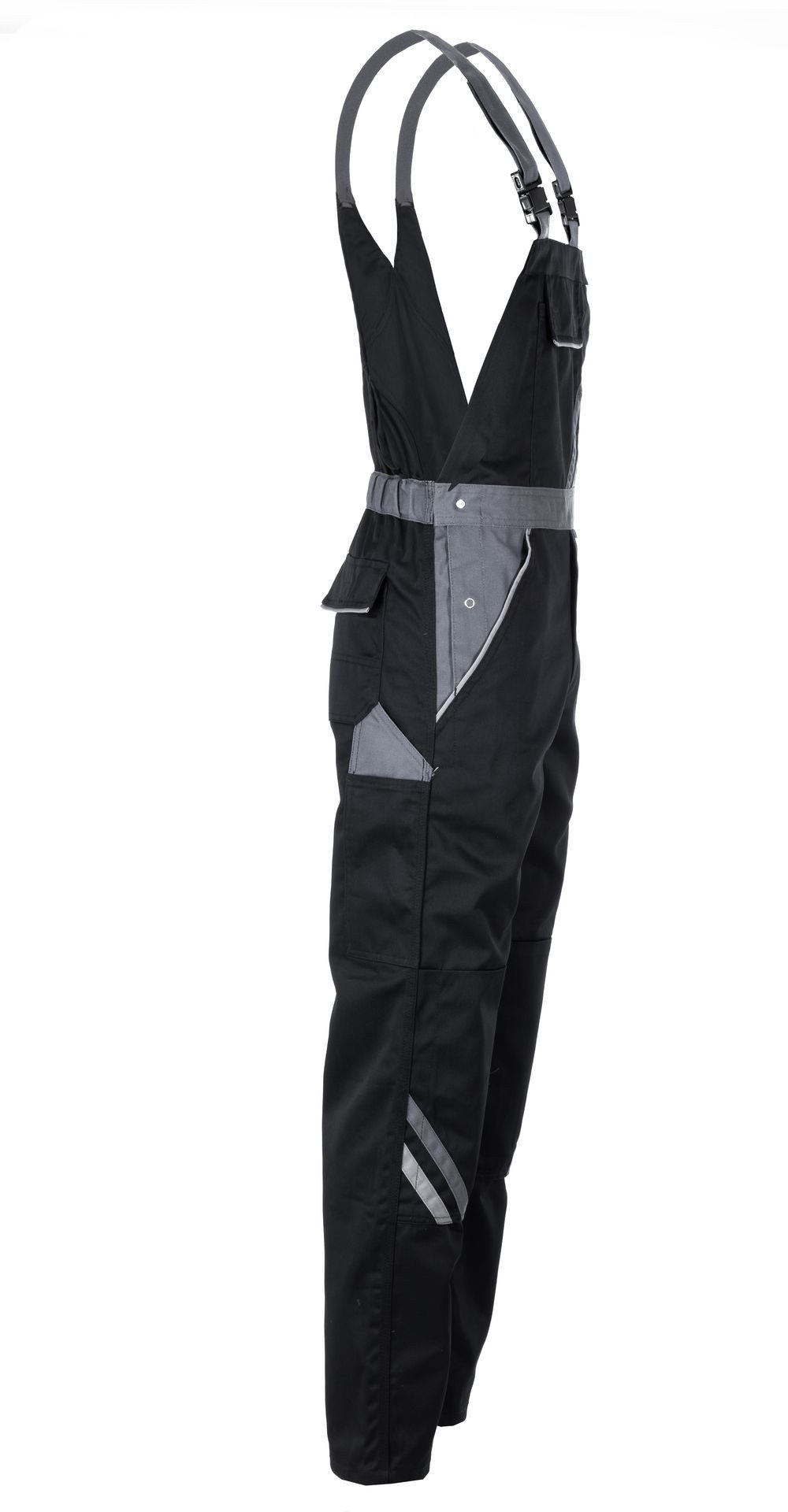 Planam Arbeitslatzhose PLANAM Herren Latzhose HIGHLINE Schwarz/Schiefer/Zink – Bild 2 von 4