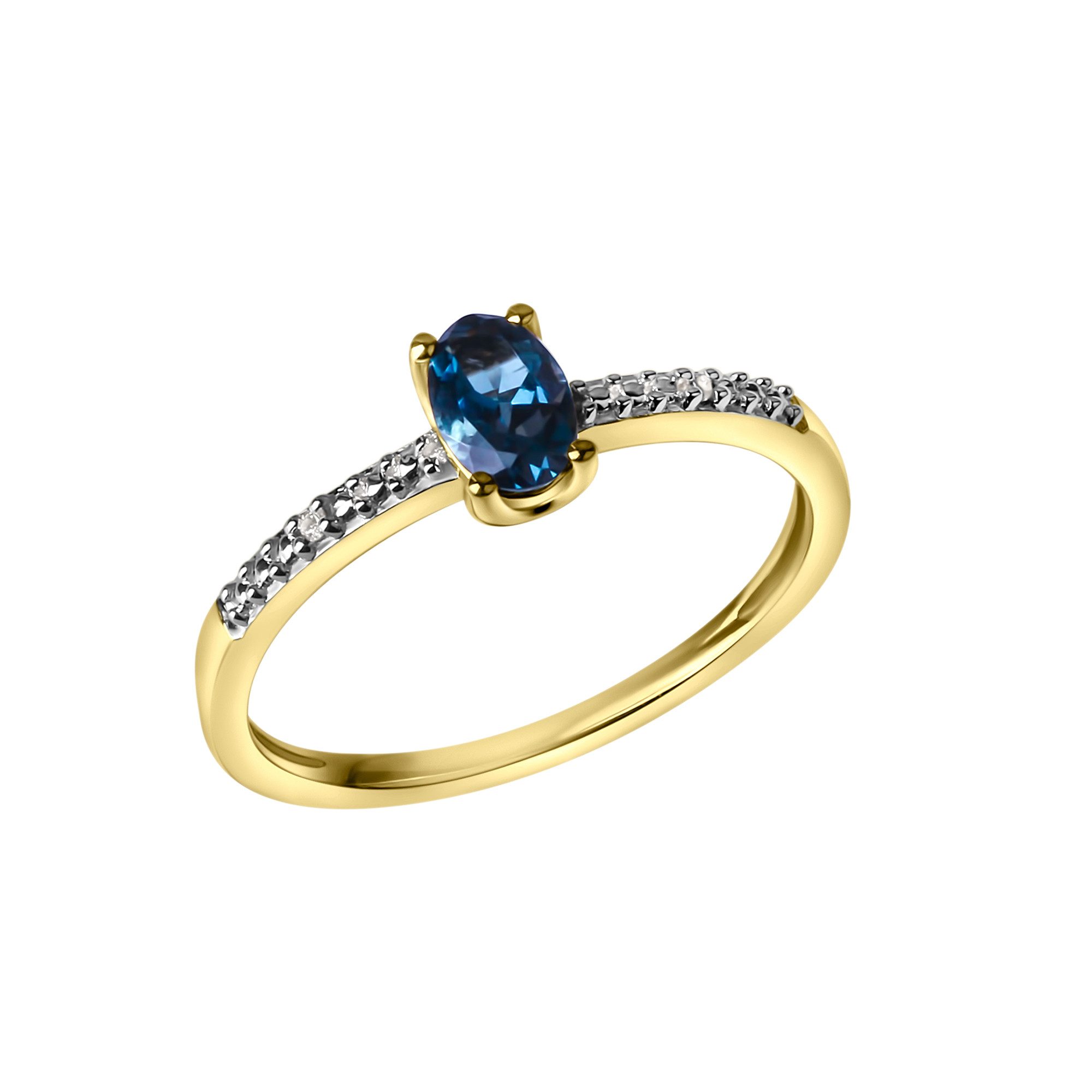 Vivance Fingerring 585/- Gelbgold London Topas günstig online kaufen