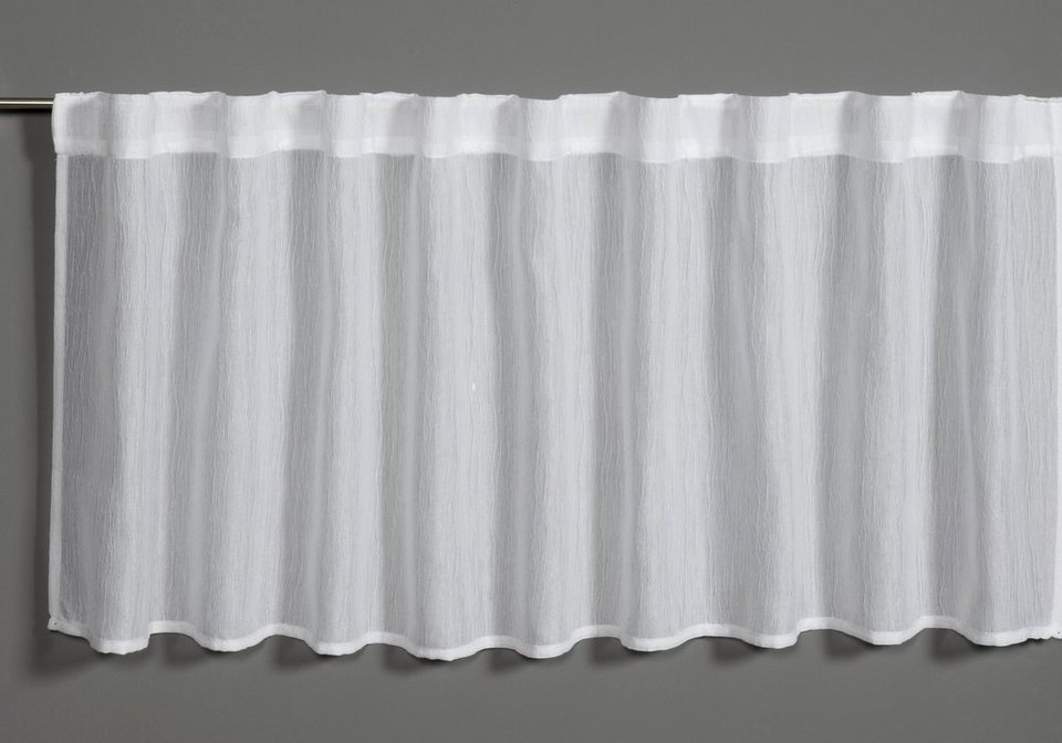 Gardine Bistrogardine Jacquard-Voile, GARDINIA, (1 St), transparent,  transparent, Polyester, Stoff Jaquard-Voile