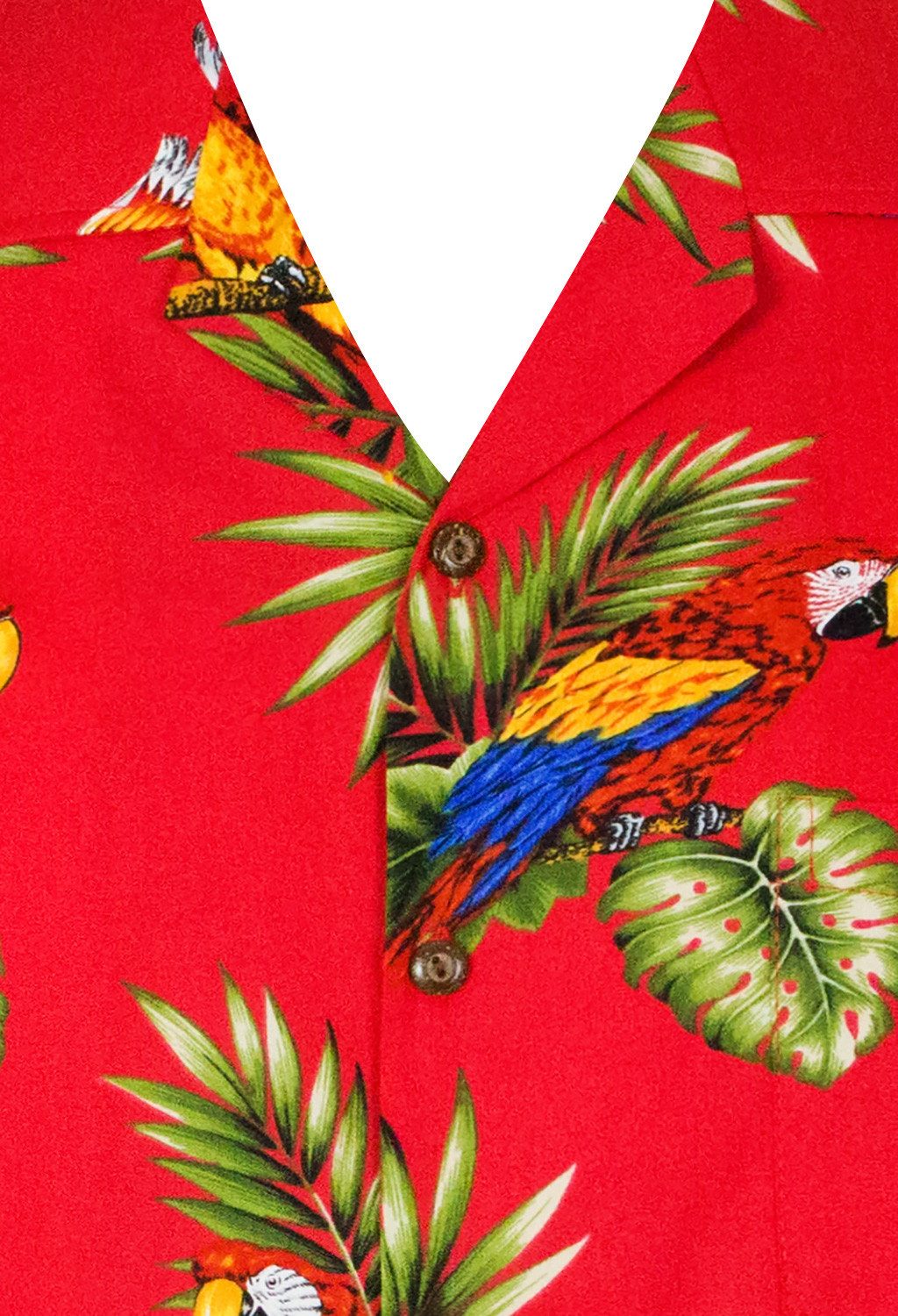 Pacific Legend Hawaiihemd Kakadu Original Hawaiihemd mit 100% Kokosnuss-Knö günstig online kaufen